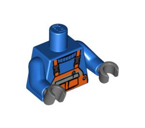 lego minifigure blue torso