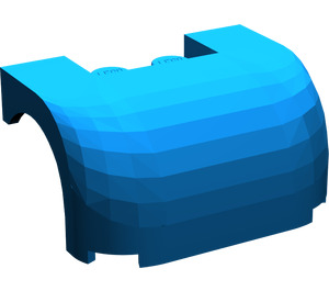 LEGO Blue Mudguard Bonnet 3 x 4 x 1.7 Curved (38224 / 93587)