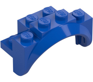 LEGO Blue Mudguard Brick 2 x 4 x 2 with Wheel Arch (35789)