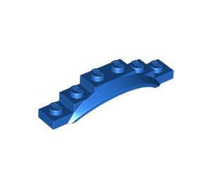 LEGO Blue Mudguard Plate 1 x 6 with Edge (4925 / 62361)