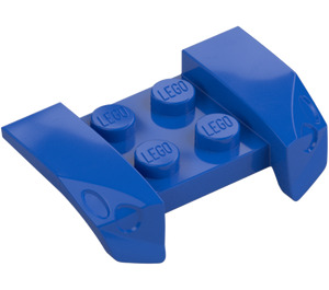 LEGO Blue Mudguard Plate 2 x 4 with Overhanging Headlights (44674)