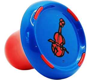 LEGO Blauw Muziek Composer Geluid plug met violin Patroon (43013)