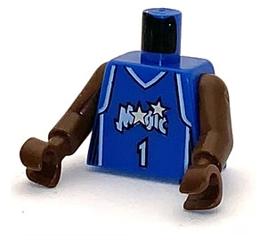 LEGO Blauw NBA Tracy McGrady, Orlando Magie Torso