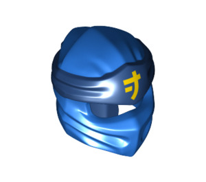 LEGO Blauw Ninjago Wrap met Dark Blauw Hoofdband met Gold Ninjago Logogram (40925 / 52760)