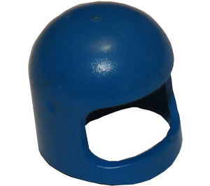 LEGO Blue Old Helmet with Thin Chinstrap, Undetermined Dimples