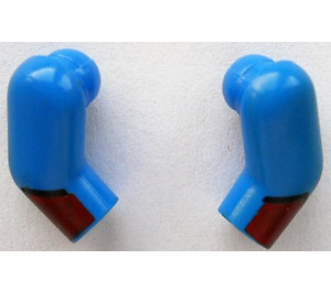 LEGO Niebieski Pair of Minifigure Arms