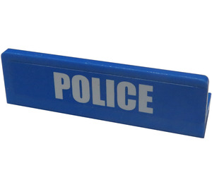 LEGO Blue Panel 1 x 4 with Rounded Corners with "POLICE" Sticker (15207)