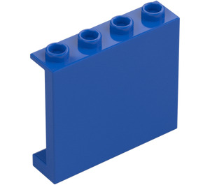 LEGO Blå Panel 1 x 4 x 3 med sidostöd, ihåliga knoppar (35323 / 60581)