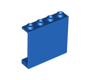 LEGO Blue Panel 1 x 4 x 3 without Side Supports, Hollow Studs (4215 / 30007)
