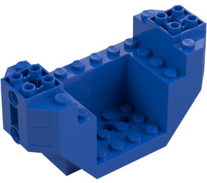 LEGO Blue Plane Bottom 4 x 12 x 4 with Hole (44665)