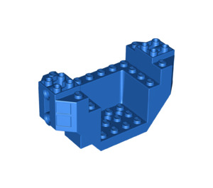 LEGO Blue Plane Bottom 4 x 12 x 4 with Hole (44665)