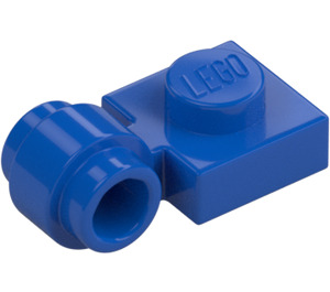 LEGO Blauw Plaat 1 x 1 met Klem (Dikke ring) (4081 / 41632)