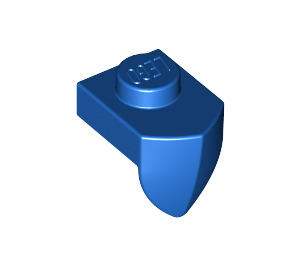 LEGO Blue Plate 1 x 1 with Downwards Tooth (15070)