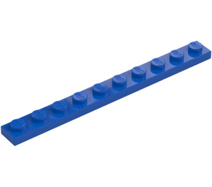 LEGO Blauw Plaat 1 x 10 (4477)