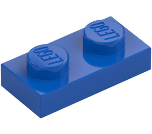 LEGO Bleu assiette 1 x 2 (3023 / 28653)