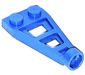 LEGO Blue Plate 1 x 2 Triangle with Stud Hole (4596)