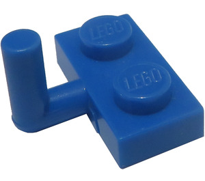 LEGO Blue Plate 1 x 2 with Hook (6mm Horizontal Arm) (4623)