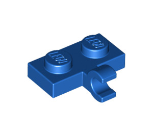 LEGO Blue Plate 1 x 2 with Horizontal Clip (11476 / 65458)