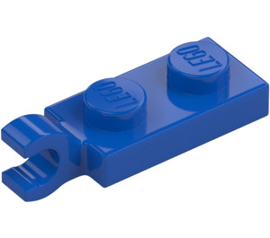 LEGO Blue Plate 1 x 2 with Horizontal Clip on End (42923 / 63868)