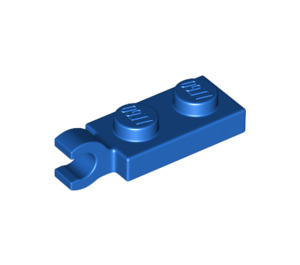 LEGO Bleu assiette 1 x 2 avec Agrafe Horizontal sur Fin (42923 / 63868)