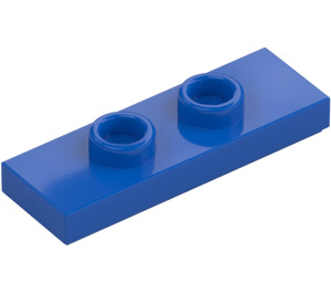 LEGO Blue Plate 1 x 3 with 2 Studs (34103)