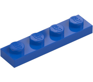 LEGO Niebieski Talerz 1 x 4 (3710)