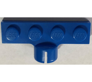 LEGO Blue Plate 1 x 4 with Ball Joint Socket (Short with 4 Slots) (3183)
