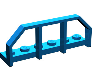 LEGO Blauw Plaat 1 x 6 met Trein Wagon Railings (6583 / 58494)