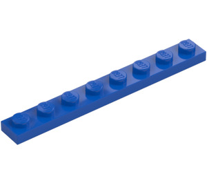 LEGO Blauw Plaat 1 x 8 (3460)