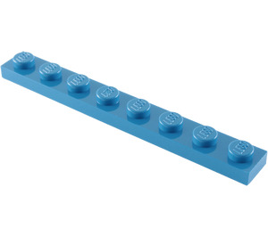 LEGO Blue Plate 1 x 8 (3460)