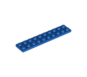 LEGO Bleu assiette 2 x 10 (3832)