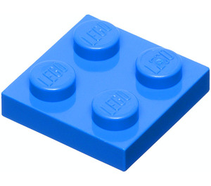 LEGO Blue Plate 2 x 2 (3022 / 94148)