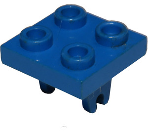 LEGO Blå Plate 2 x 2 med Bunn Hjul Holder (8)