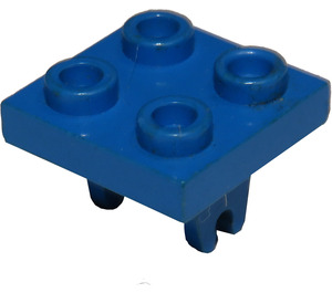 LEGO Blue Plate 2 x 2 with Bottom Wheel Holder (8)