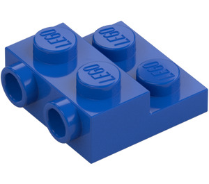 LEGO Bleu assiette 2 x 2 x 0.7 avec 2 Tenons sur Côté (4304 / 99206)