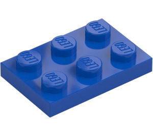 LEGO Niebieski Talerz 2 x 3 (3021)