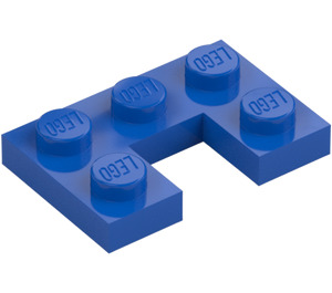 LEGO Blå Plate 2 x 3 med Cut Out (73831)