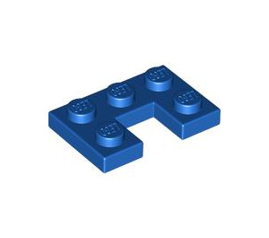LEGO Blue Plate 2 x 3 with Cut Out (73831)