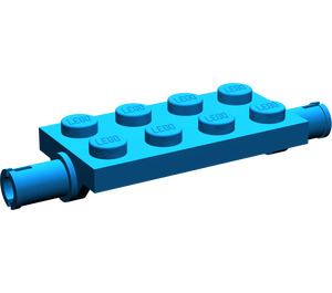 LEGO Bleu assiette 2 x 4 avec Pins (30157 / 40687)
