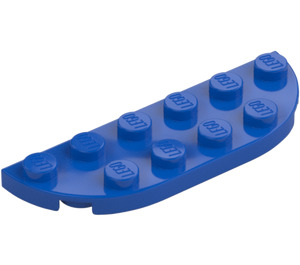 LEGO Blue Plate 2 x 6 with Rounded Corners (18980)