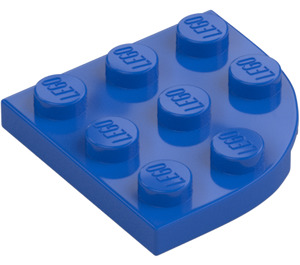 LEGO Sininen Levy 3 x 3 Pyöreä Kulma (30357)