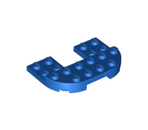 LEGO Blue Plate 4 x 6 x 0.7 with Rounded Corners (89681)