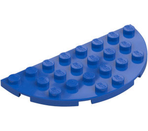 LEGO Blauw Plaat 4 x 8 Rond Halve Cirkel (22888)