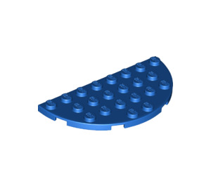 LEGO Blau Platte 4 x 8 Runden Hälfte Kreis (22888)
