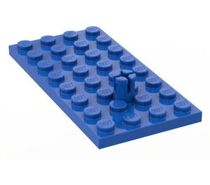 LEGO Blue Plate 4 x 8 with Helicopter Rotor Holder