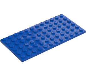 LEGO Blå Plate 6 x 12 (3028)