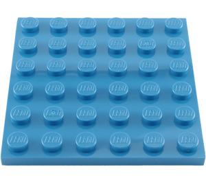 LEGO Bleu assiette 6 x 6 (3958)