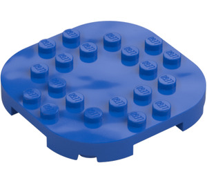 LEGO Azul Placa 6 x 6 x 0.7 Circular Semicircle (66789)