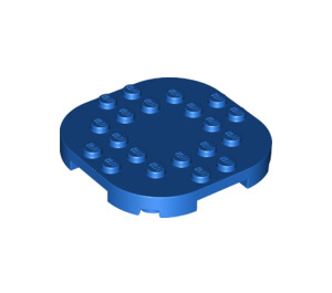 LEGO Bleu assiette 6 x 6 x 0.7 Rond Semicircle (66789)