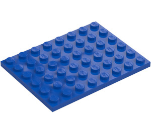 LEGO Blau Platte 6 x 8 (3036)